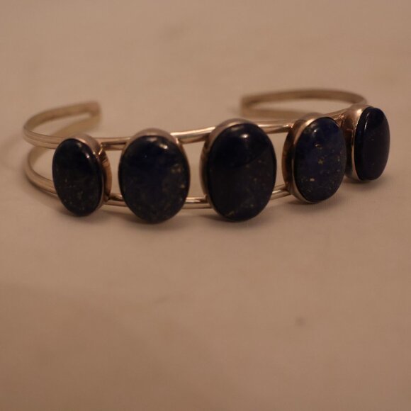 Stunning Lapis and Sterling Silver Cuff Bracelet – New! - Picture 3 of 8